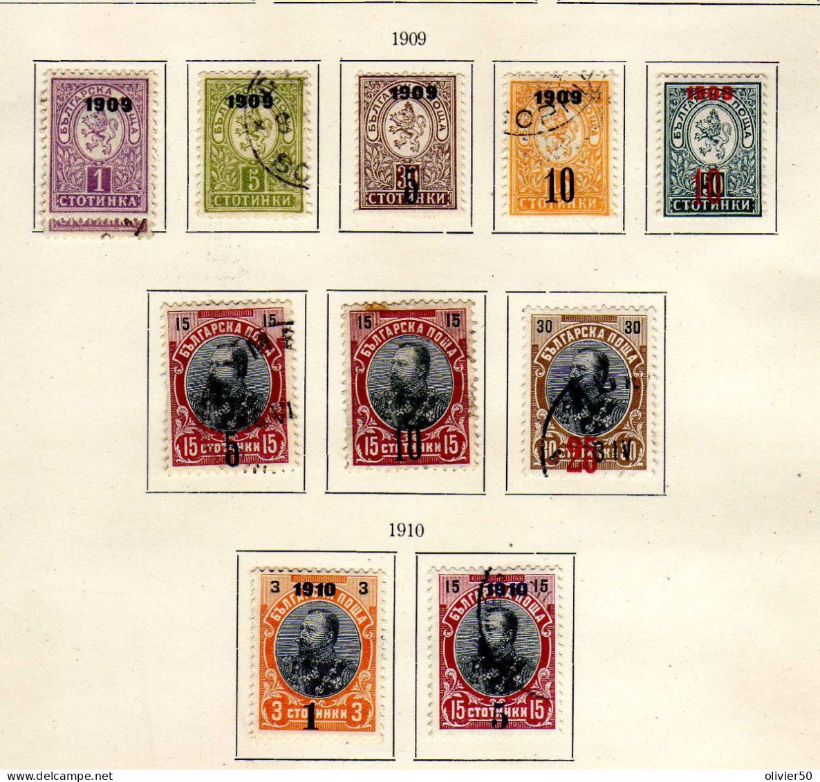 Bulgarie - (1903-10)  -  Timbres Surcharges - Neufs* Et Obliteres - Gebruikt