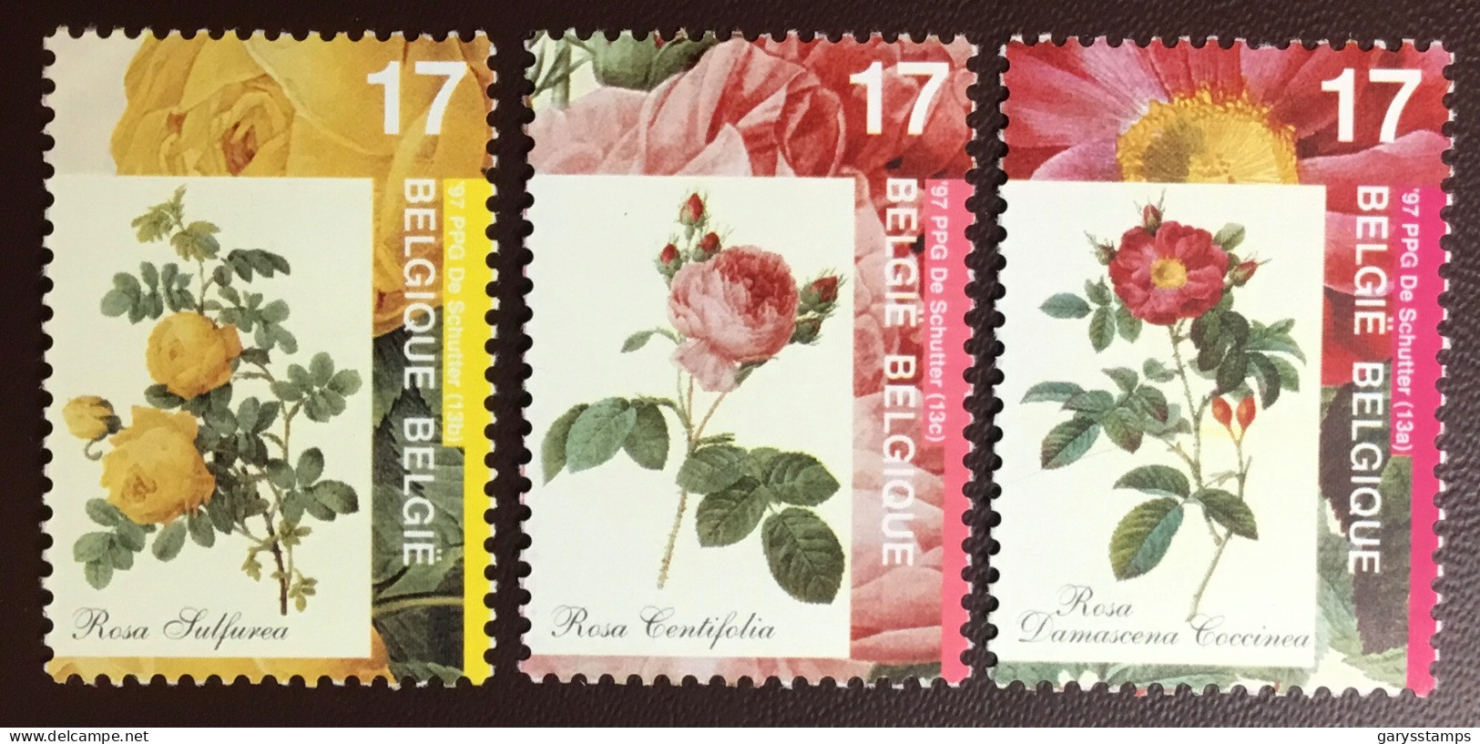 Belgium 1997 Roses Flowers MNH - Roses