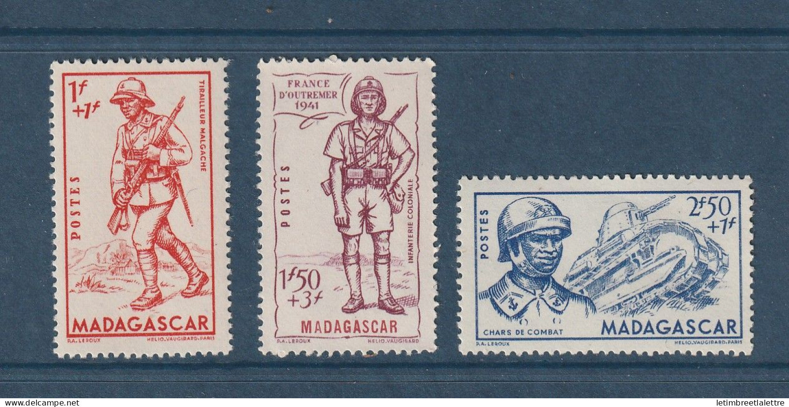 Madagascar - YT N° 226 à 228 ** - Neuf Sans Charnière - 1941 - Neufs