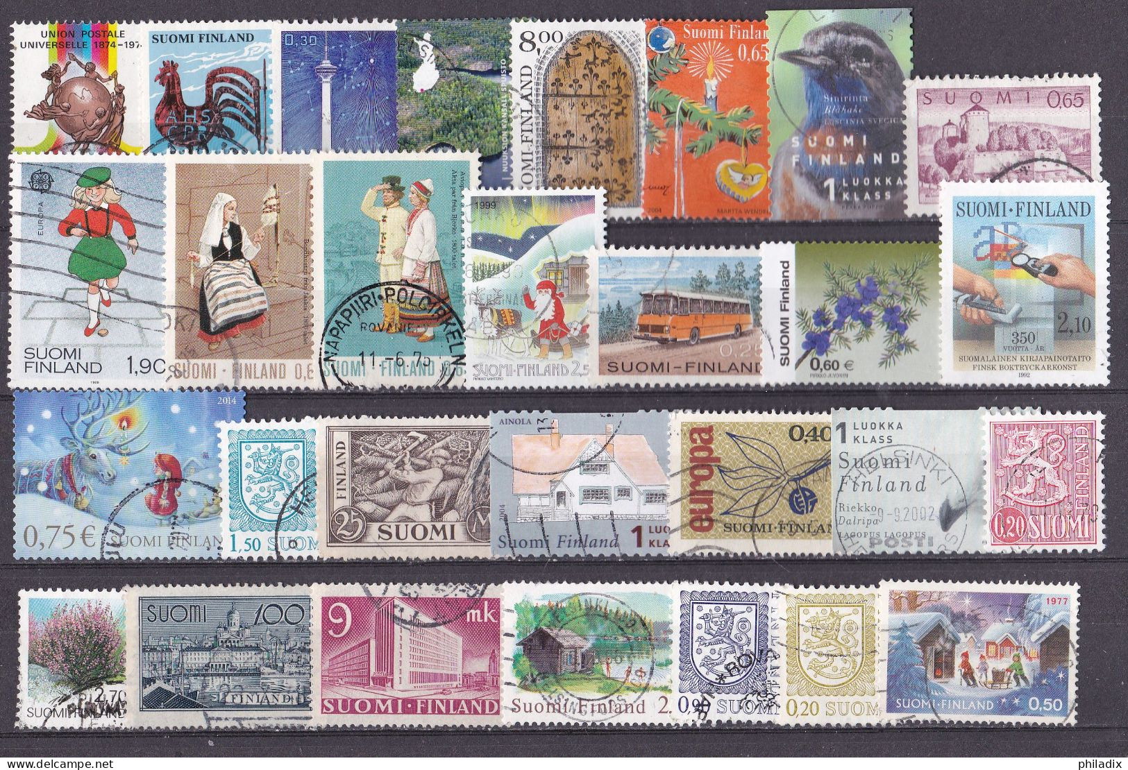 # Finnland Lot Von 67 Diversen Marken Various-Diverses Stamps O/used (R1-3/1) - Sammlungen