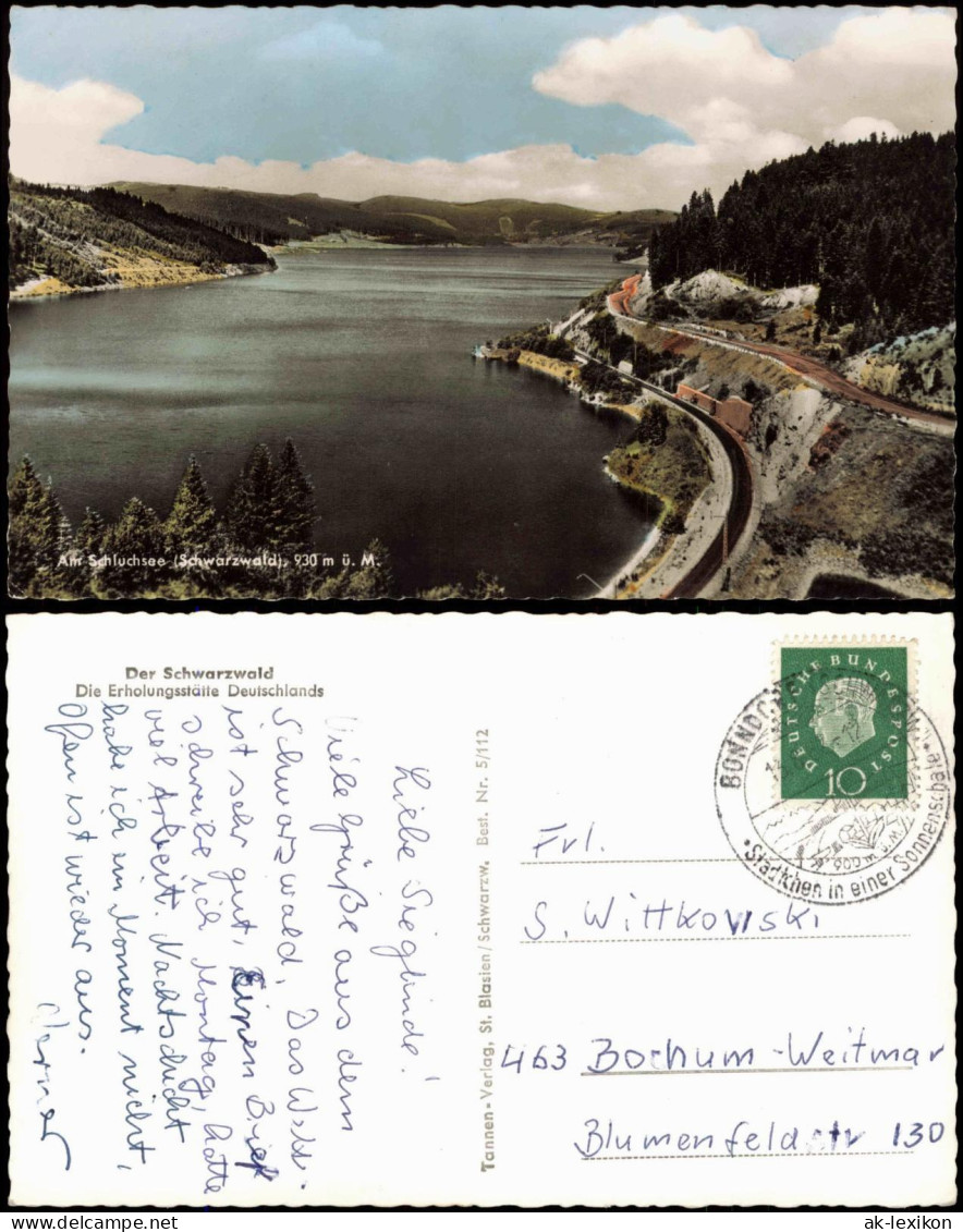 Ansichtskarte Schluchsee Schluchsee Schwarzwald Schwarzwald 1959 - Schluchsee