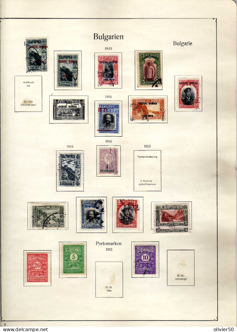 Bulgarie - (1913-16) _ Ferdinand Ier - Sites - Timbres Surcharges - Taxe - Neufs* Et Obliteres - Gebraucht