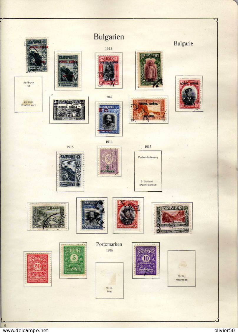 Bulgarie - (1913-16) _ Ferdinand Ier - Sites - Timbres Surcharges - Taxe - Neufs* Et Obliteres - Used Stamps