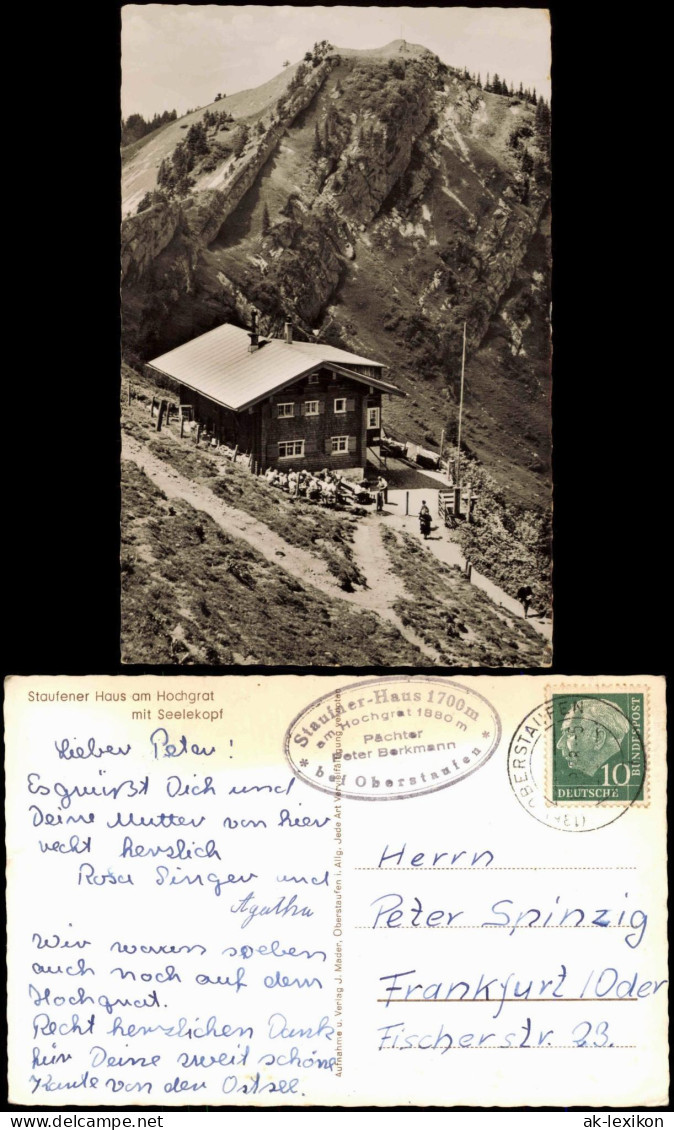 Ansichtskarte Oberstaufen Staufener Haus Am Hochgrat 1961 - Oberstaufen