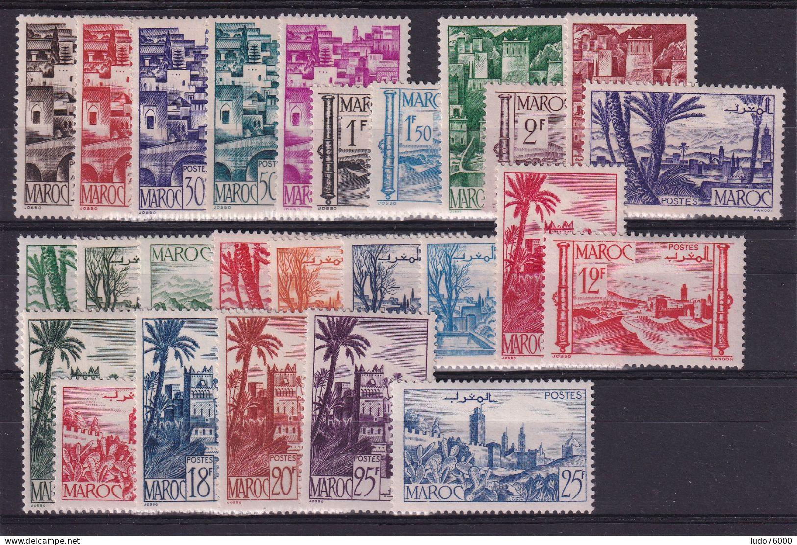 D 782 / COLONIE MAROC / LOT N° 246/265A NEUF**/* COTE 23.25€ - Neufs