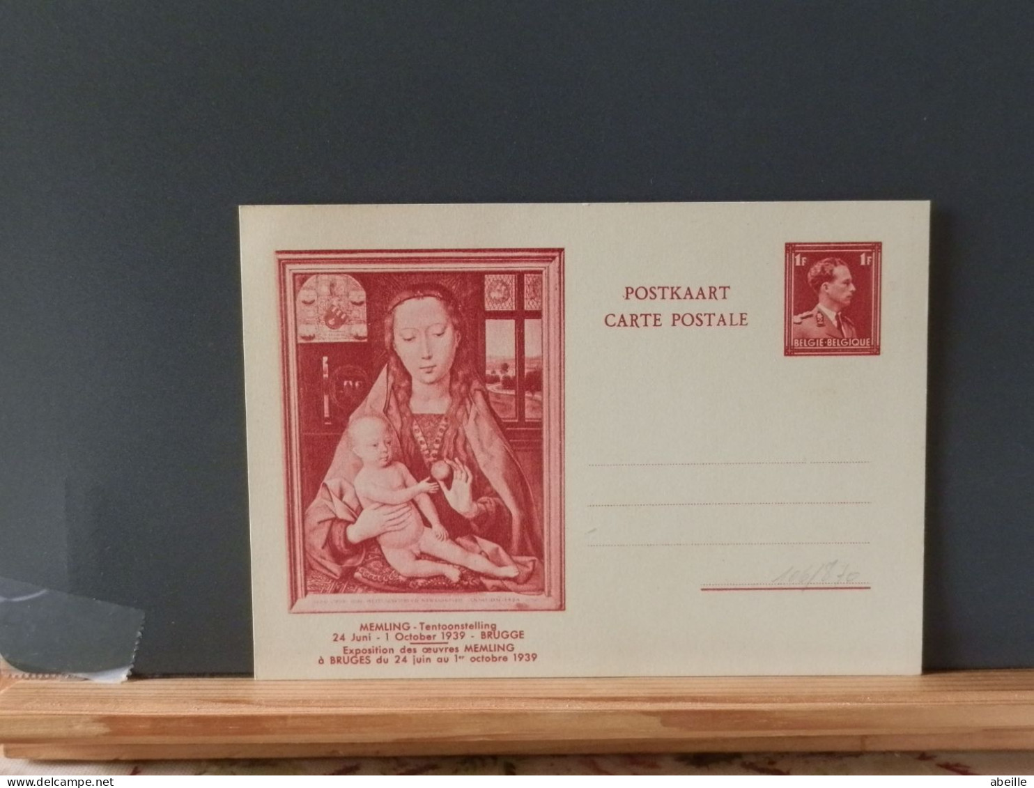 106/870  CP BELGE  1939  XX - Cartes Postales Illustrées (1971-2014) [BK]