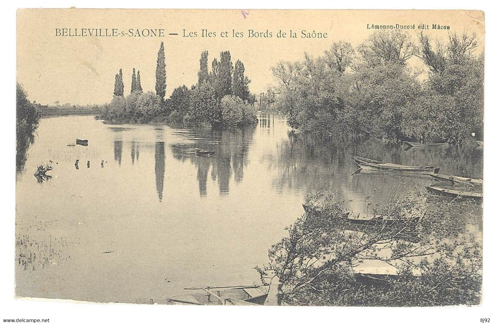 CPA 69 - BELLEVILLE SUR SAONE - Les Iles Et Les Bords De La Saône - Belleville Sur Saone