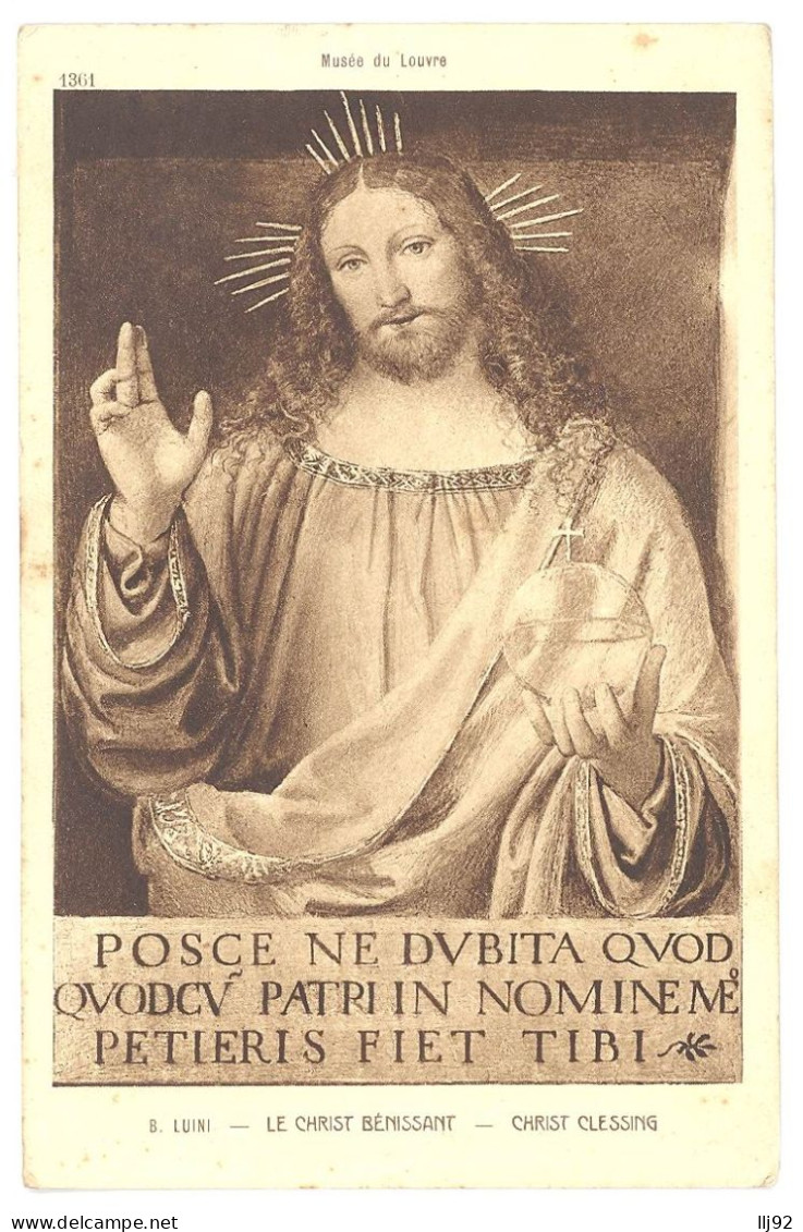 CPA Musée Du Louvre - 1361. B. Luini - Le Christ Bénissant - Christ Clessing - Musées