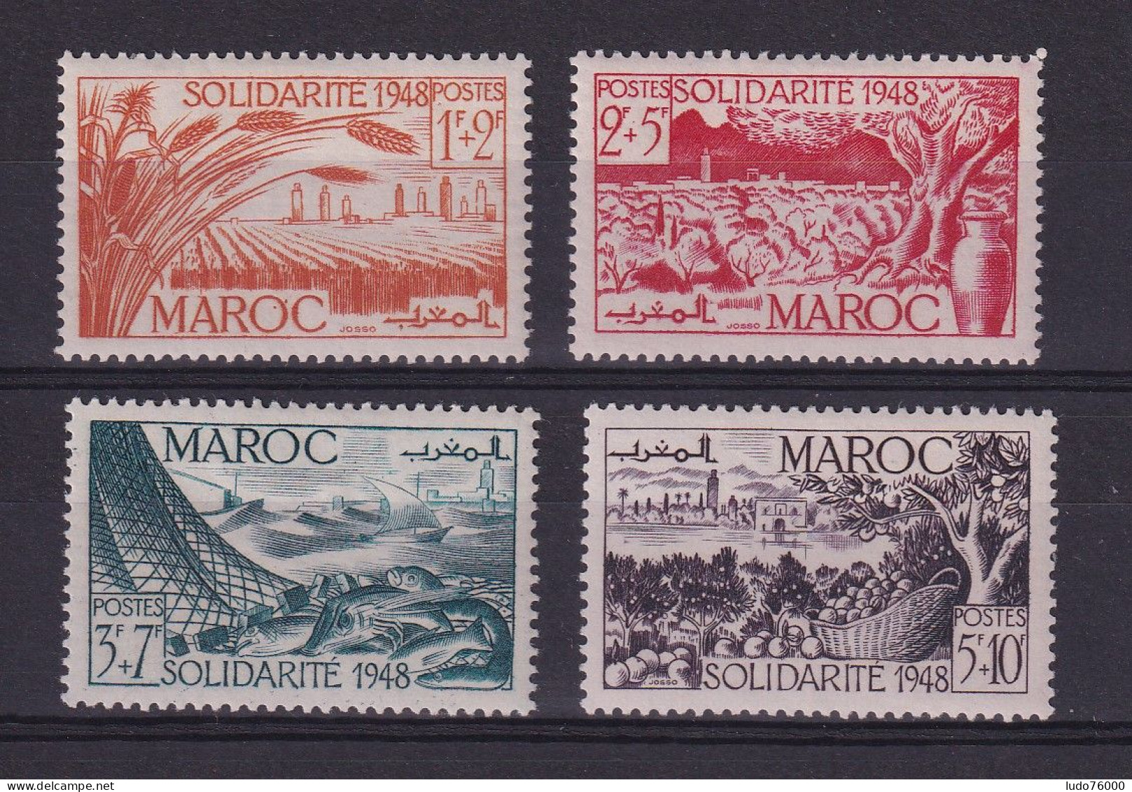 D 782 / COLONIE MAROC / LOT N° 271/274 NEUF* COTE 7.50€ - Unused Stamps