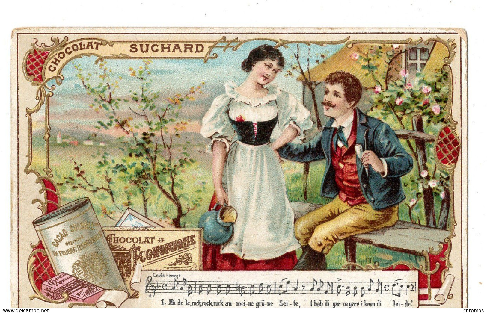 Chromo Chocolat Suchard, S 51 / F, Chanson Populaire - Suchard