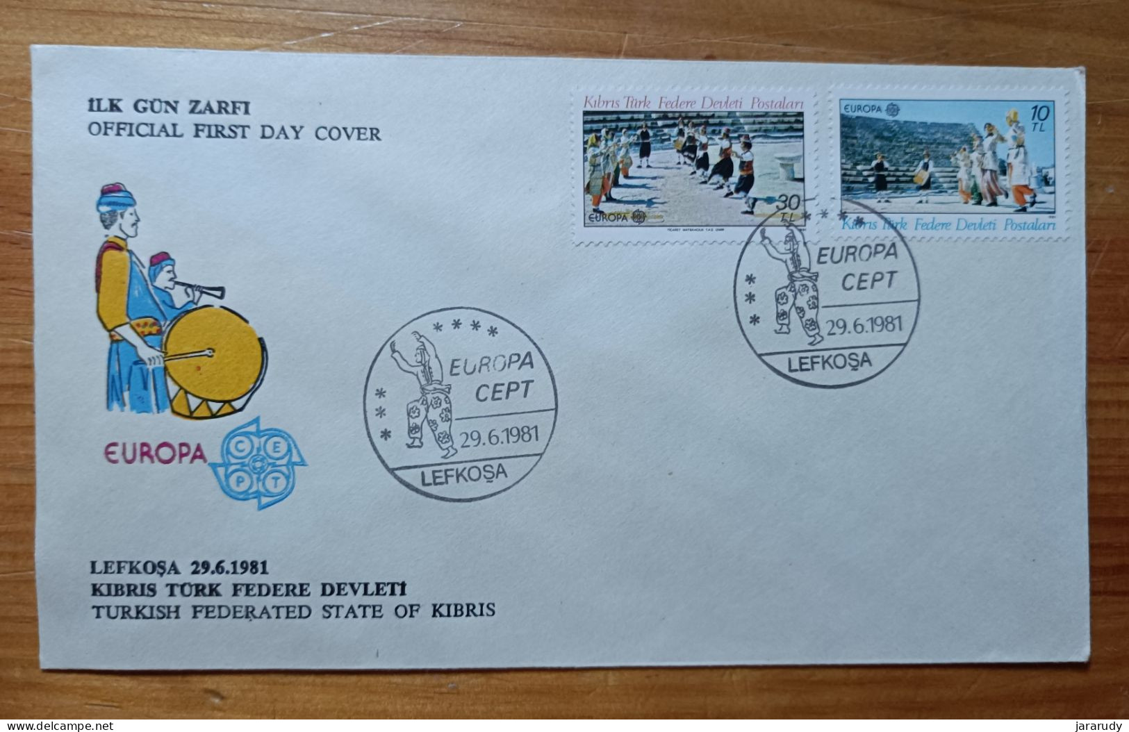 CHIPRE TURCO EUROPA CEPT 1981 FDC/SPD MNH - Covers & Documents