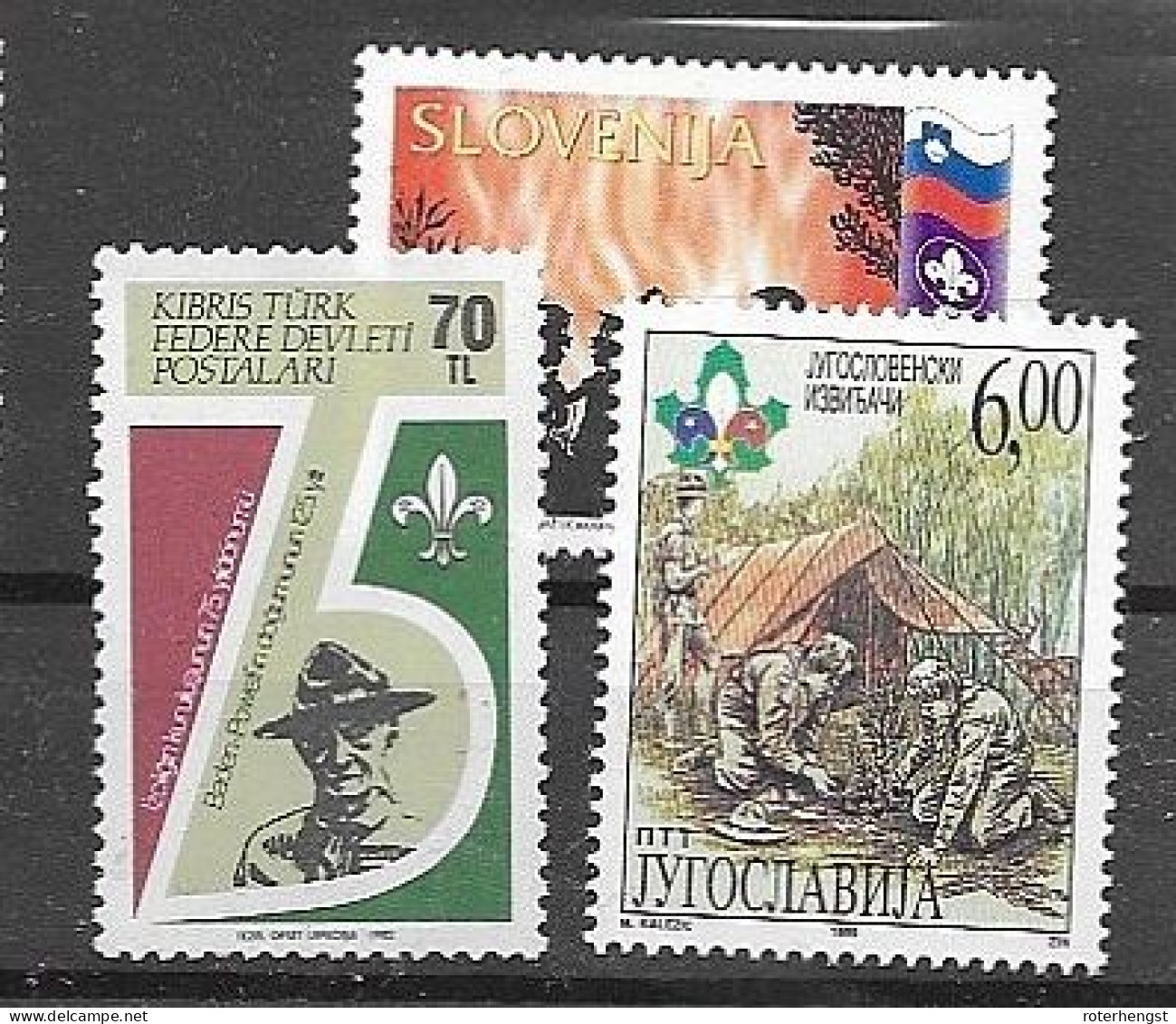 Scouting 7 Stamps Mnh ** (2 Scans) - Neufs