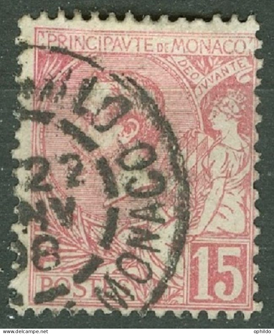 Monaco 15 Ob TB - Used Stamps