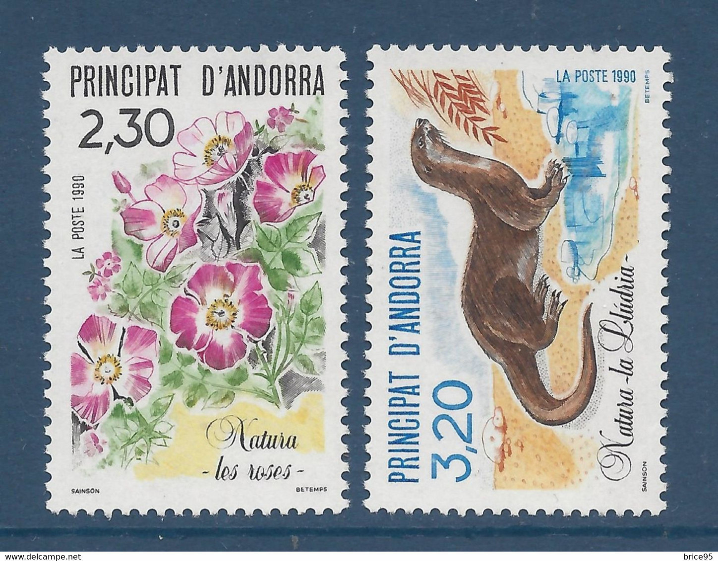 Andorre Français - YT N° 393 Et 394 ** - Neuf Sans Charnière - 1990 - Neufs