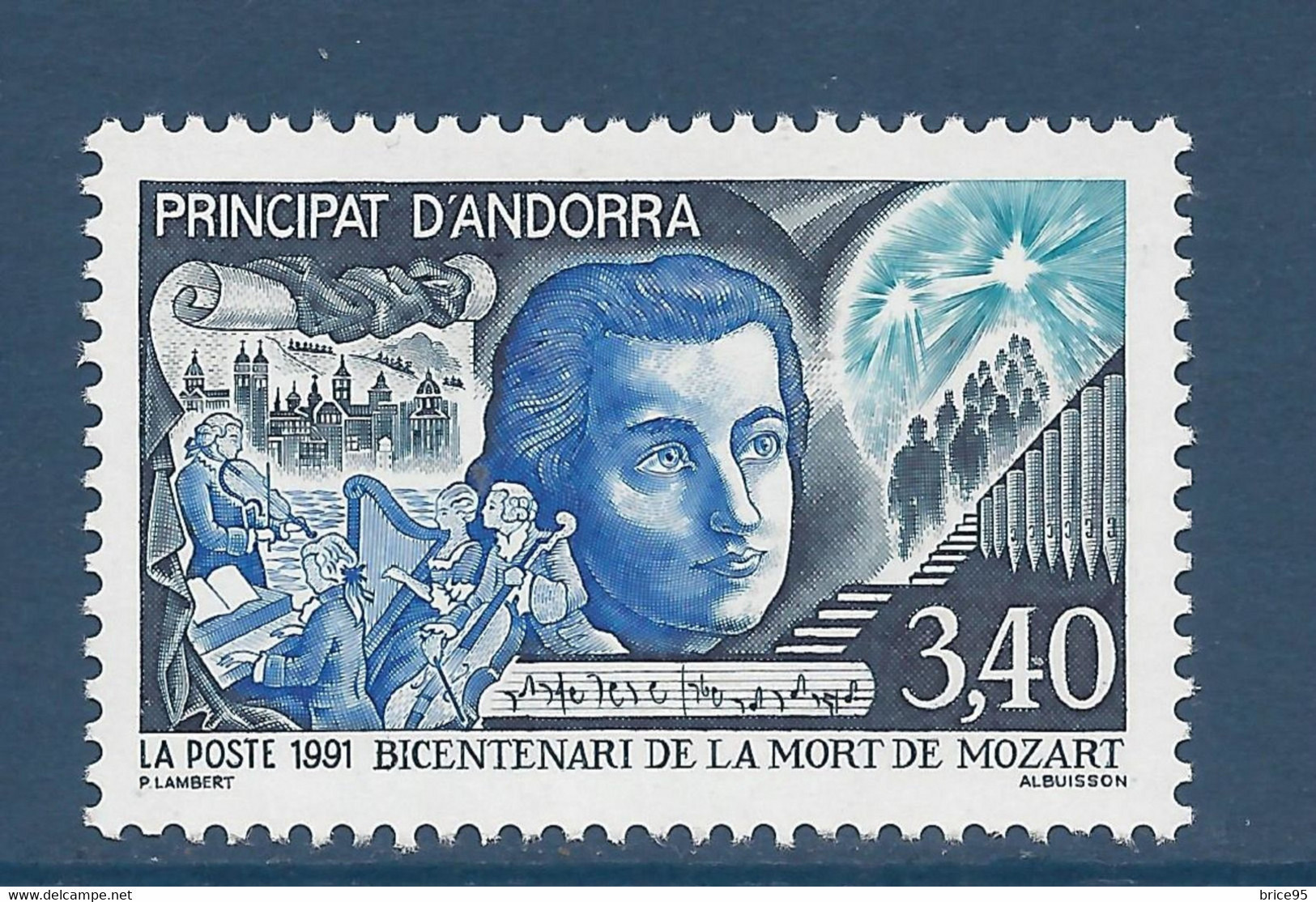 Andorre Français - YT N° 408 ** - Neuf Sans Charnière - 1991 - Unused Stamps