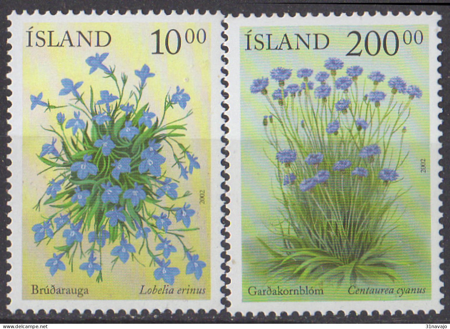 ISLANDE - Fleurs - Ungebraucht