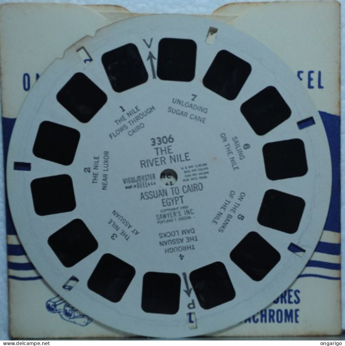 VIEW MASTER  ;  3306  THE RIVER NILE  : ASSUAN TO CAIRO EGYPT.:  1 DISQUES - Stereoscoopen