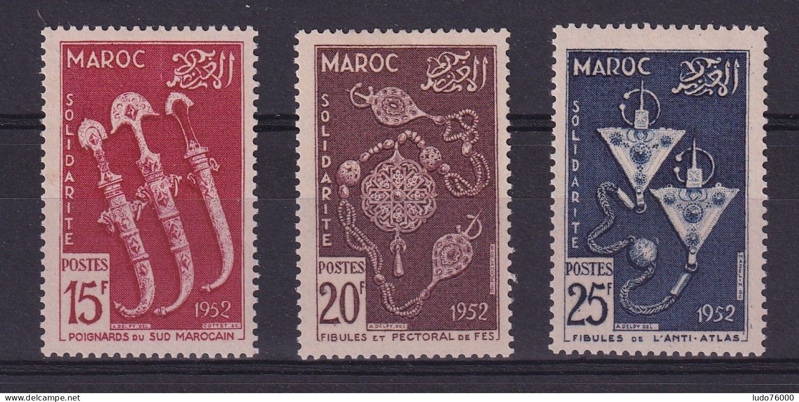 D 782 / COLONIE MAROC / LOT N° 320/322 NEUF* COTE 10.50€ - Unused Stamps