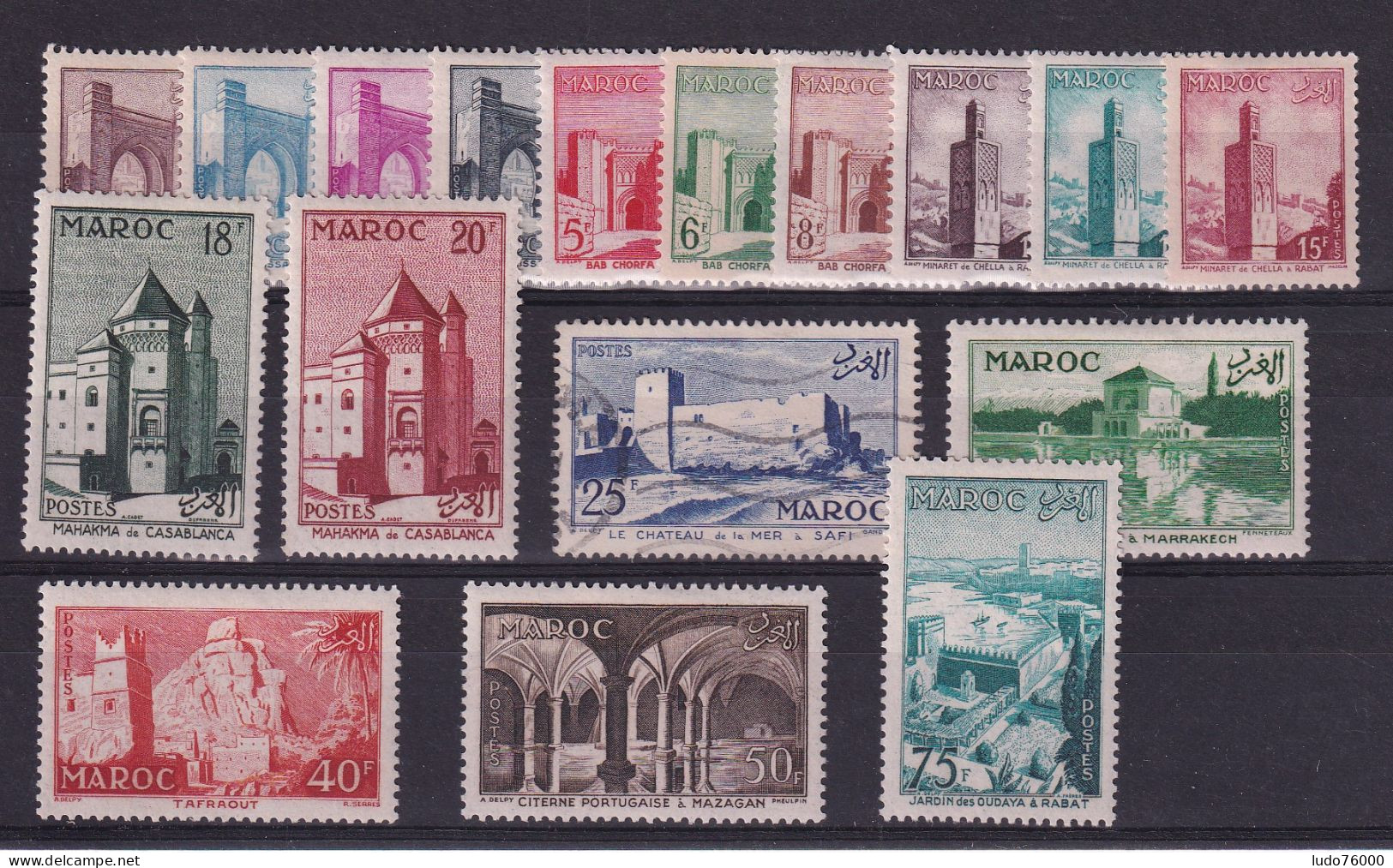 D 782 / COLONIE MAROC / LOT N° 345/361 NEUF* COTE 26€ - Neufs