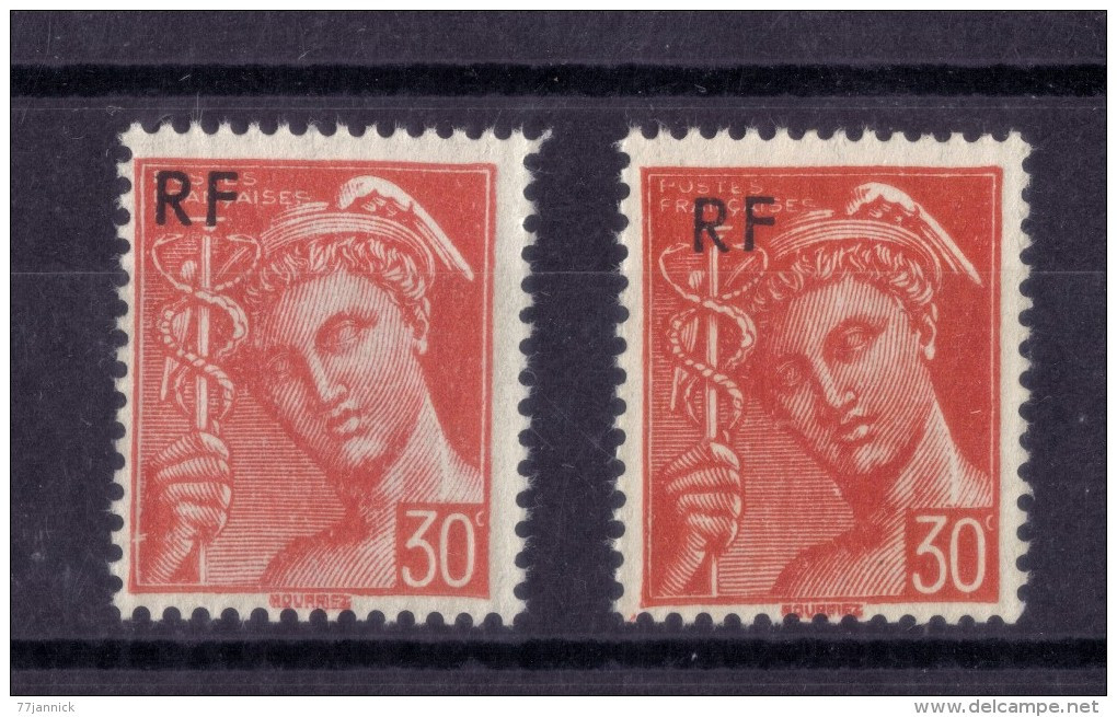 VARIETE DE COULEUR N* 658 ( Rouge Clair Et Rouge Fonçé) NEUF** - Unused Stamps