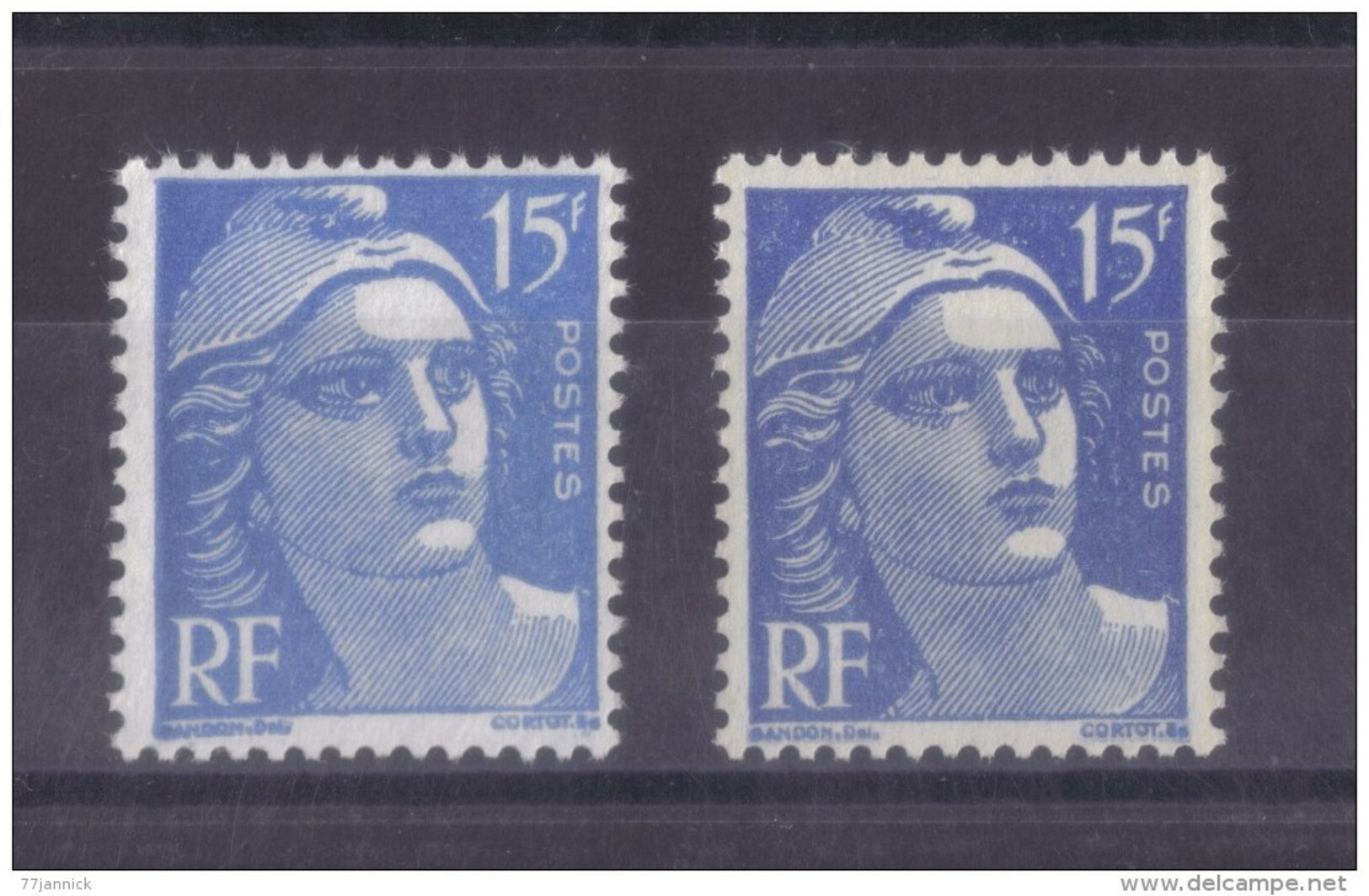 N° 886 VARIETE DE COULEUR ( Bleu Et Bleu Foncé)  NEUF** - Unused Stamps