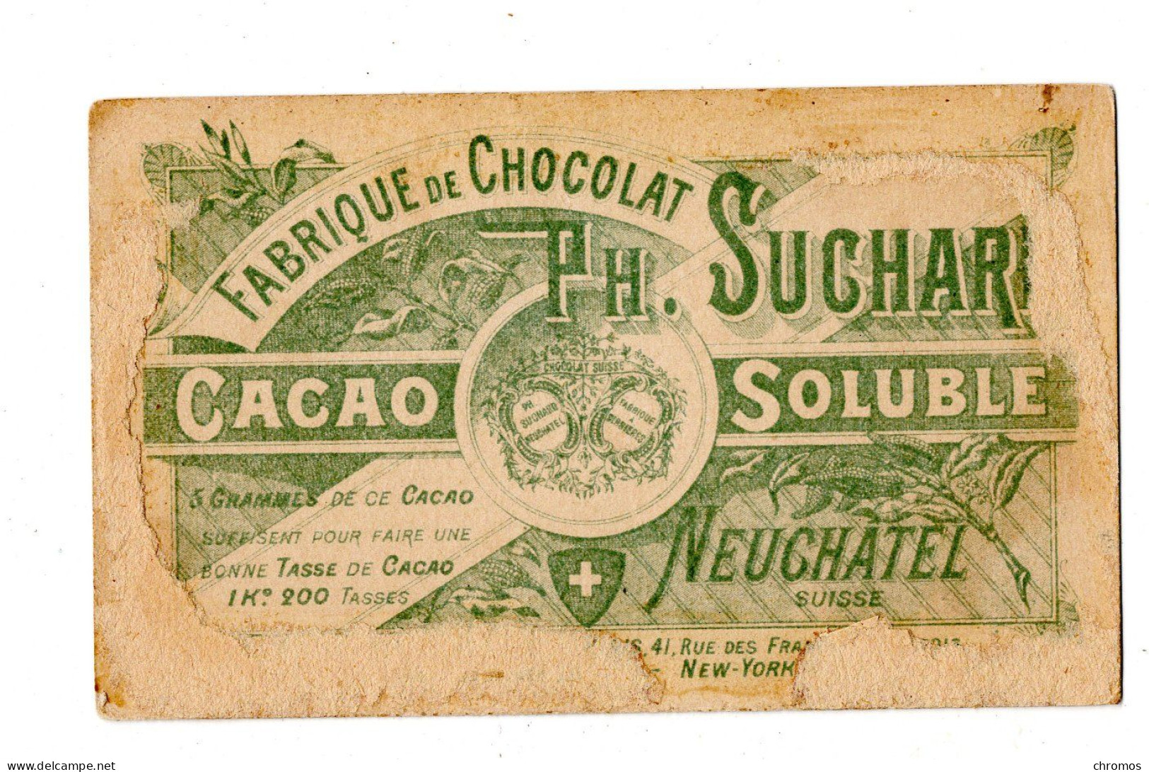 Chromo Chocolat Suchard, S 40 / D, Image à L'ombre, Chez Le Boulanger - Suchard