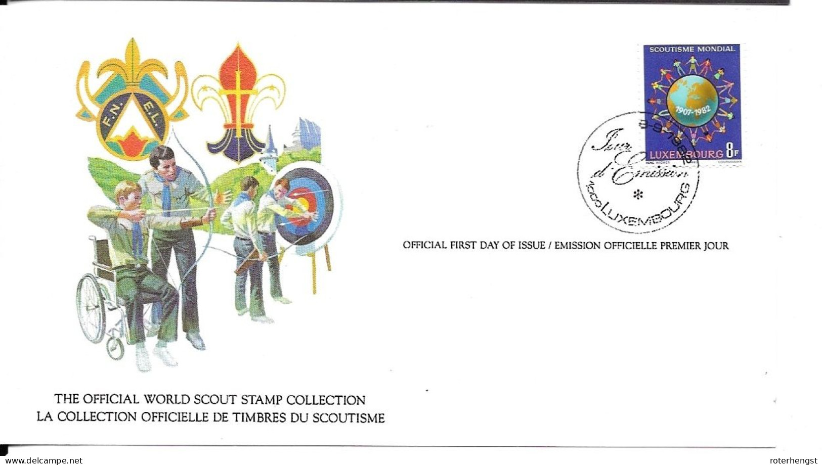 Luxemburg Scouting FDC Card - Nuevos