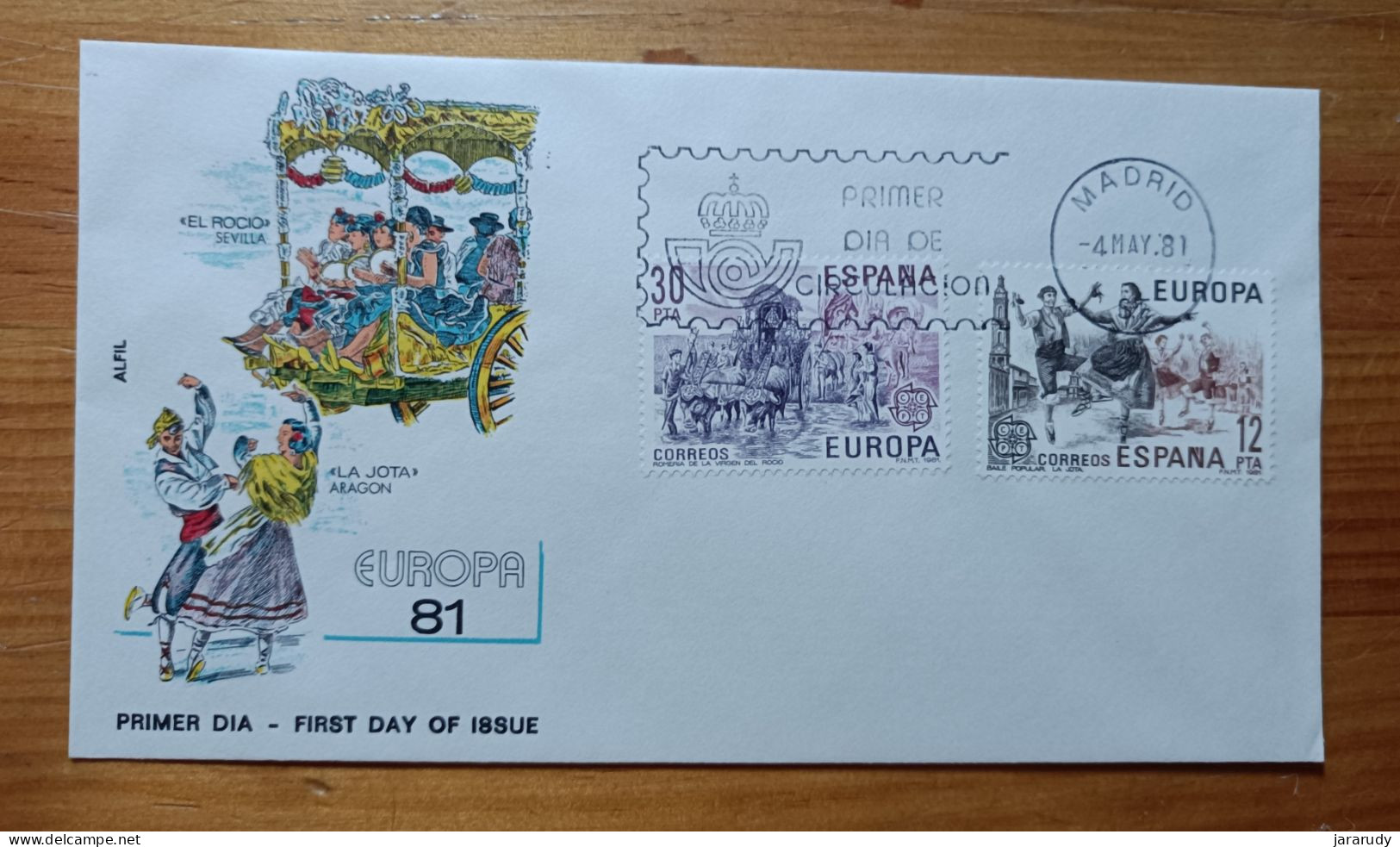 ESPAÑA EUROPA CEPT 1981 FDC/SPD MNH - FDC