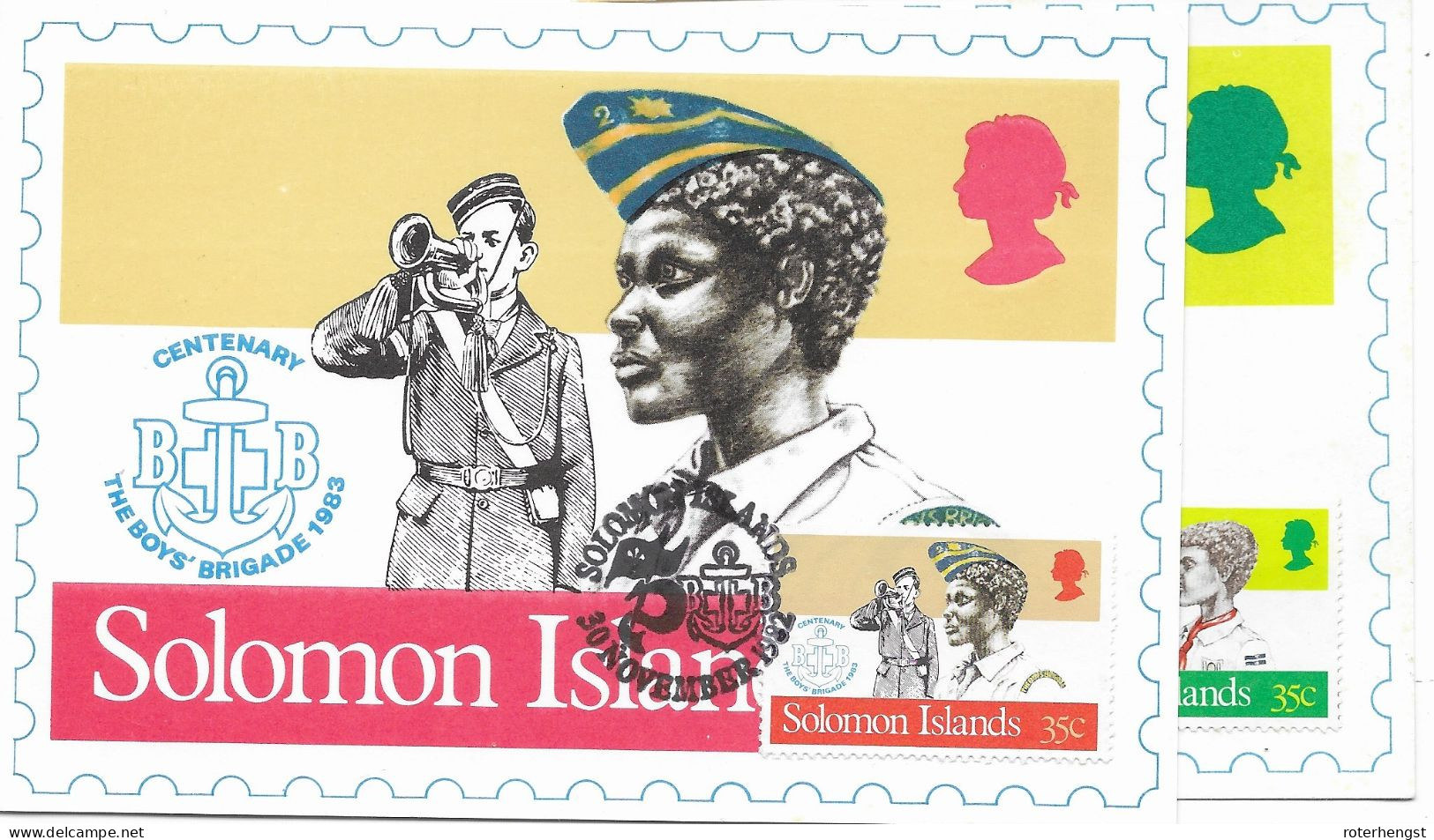 Solomon Scouting Maximum Cards Set 1983 - Unused Stamps