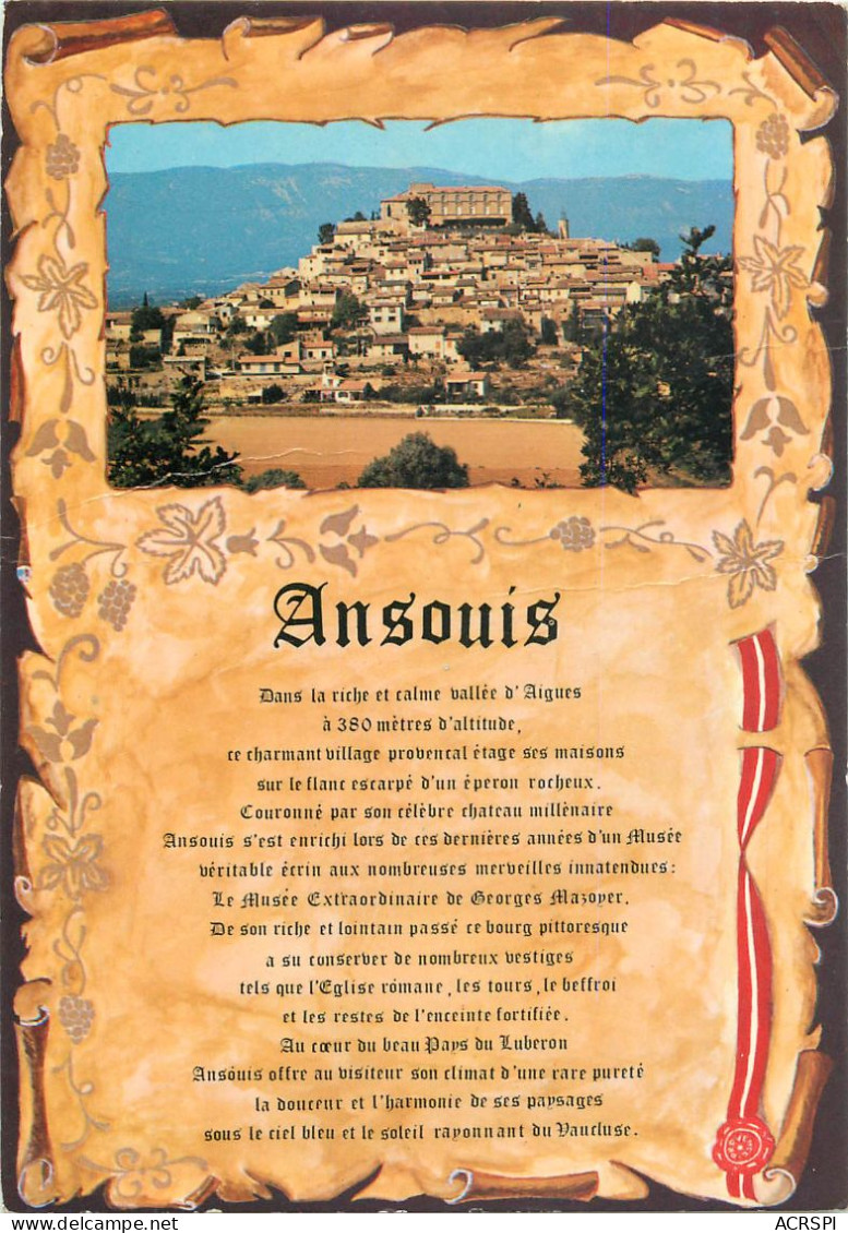 ANSOUINS 3 (scan Recto Verso)MF2702 - Ansouis
