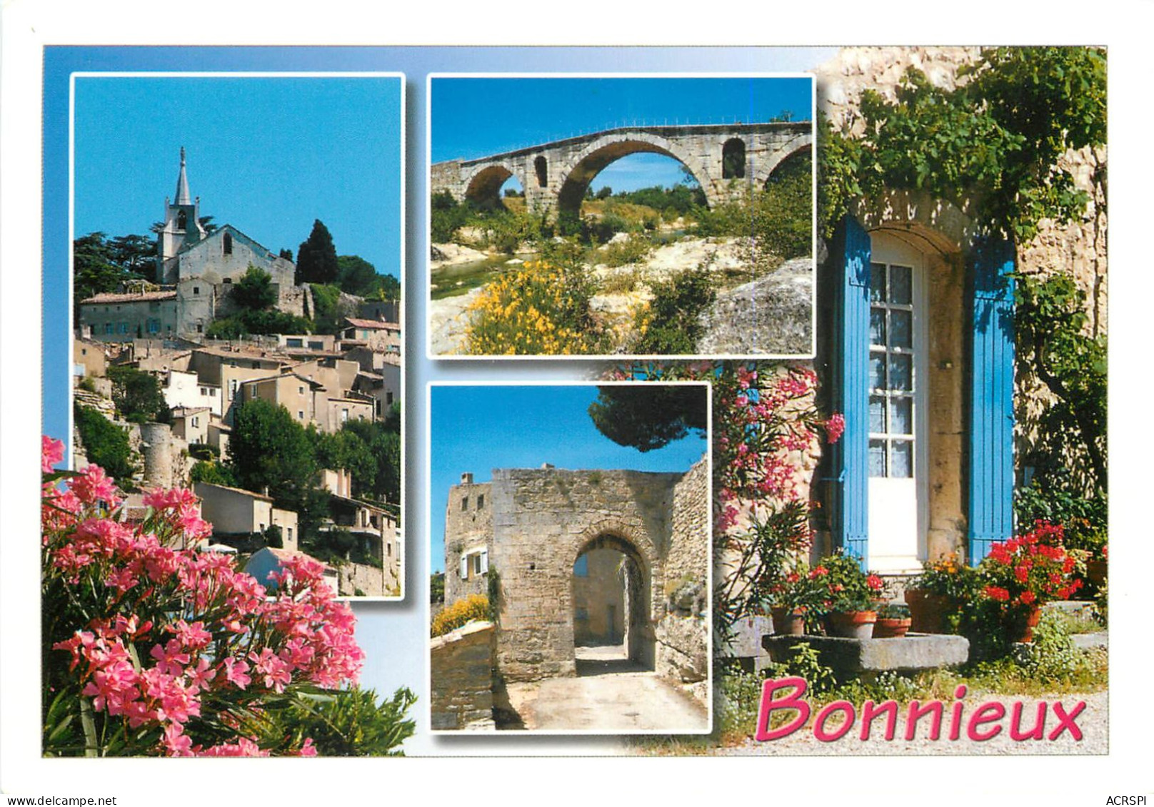 BONNIEUX Le Village, Le Pont Julien, Vestige De Rempart 23(scan Recto Verso)MF2700 - Bonnieux