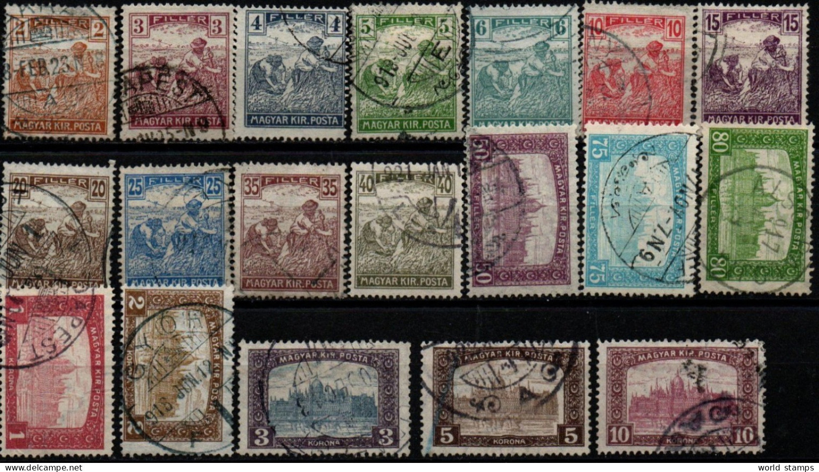 HONGRIE 1916-7 O - Used Stamps