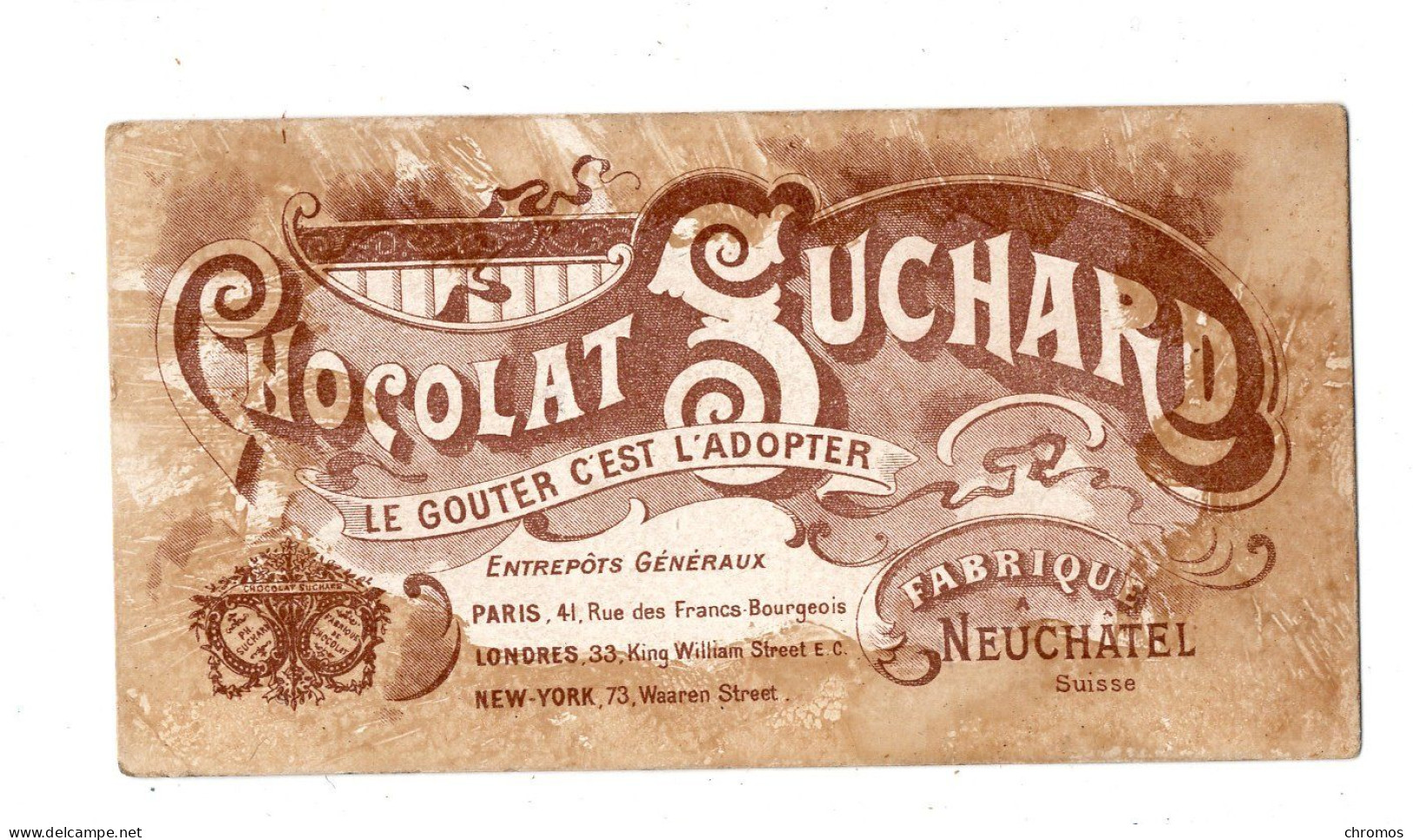 Chromo Chocolat Suchard, S 78 / M, Heures De La Journée - Suchard