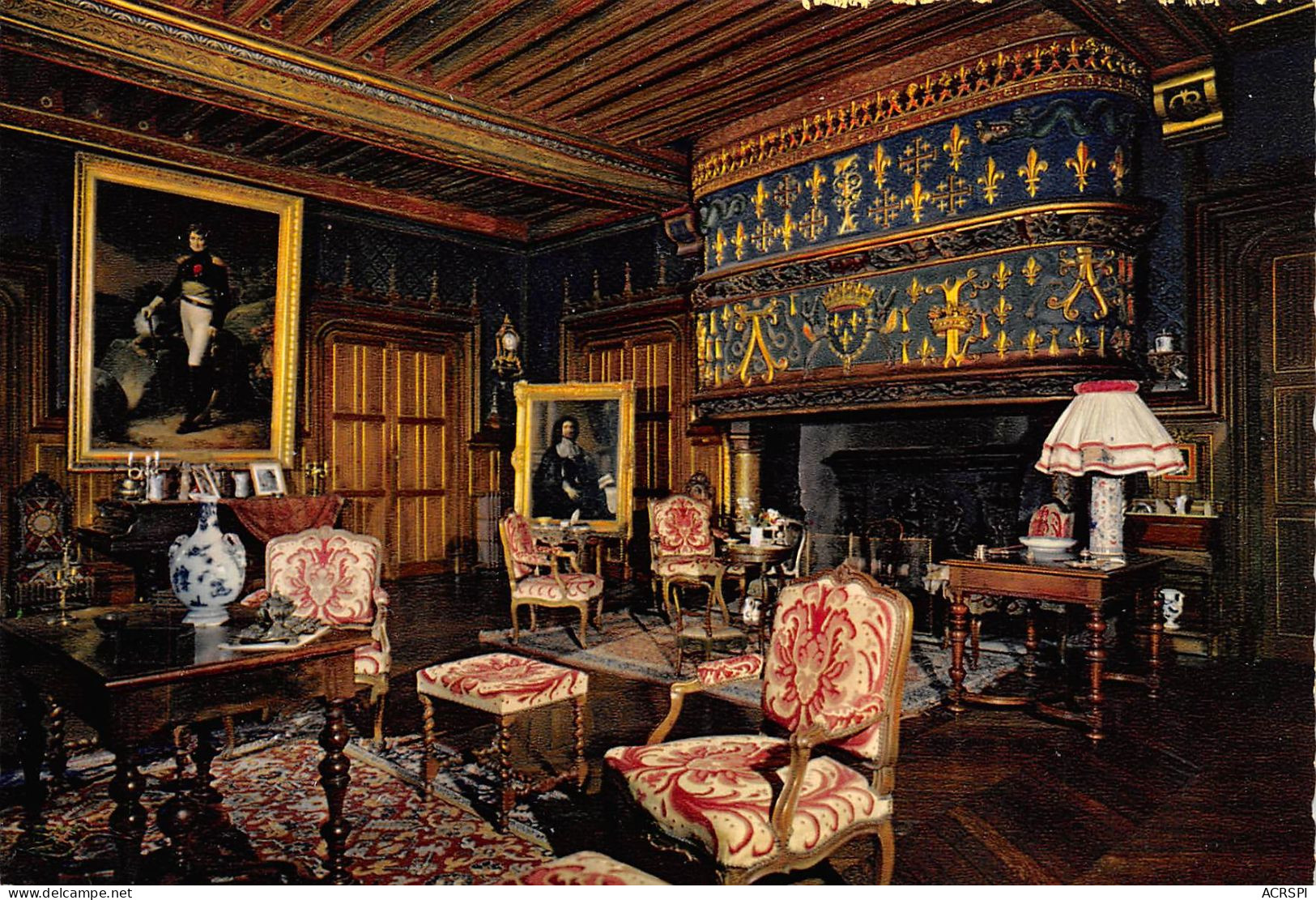 AINAY LE VIEIL Le Chateau Le Grand Salon 25 (scan Recto Verso)MF2752BIS - Ainay-le-Vieil