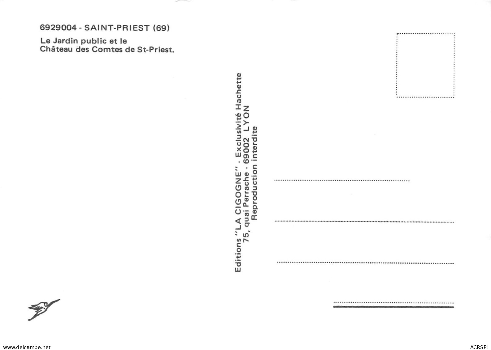 SAINT PRIEST Le Chateau Et Le Jardin Public  2 (scan Recto Verso)MF2750VIC - Saint Priest