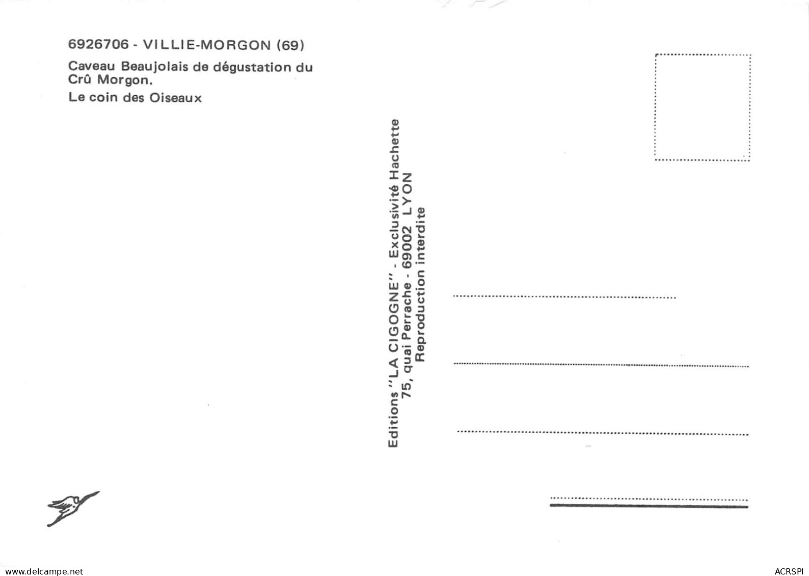 69  VILLIE MORGON Le Caveau Vitrail Et Coin Des Oiseaux  30 (scan Recto Verso)MF2750UND - Villie Morgon