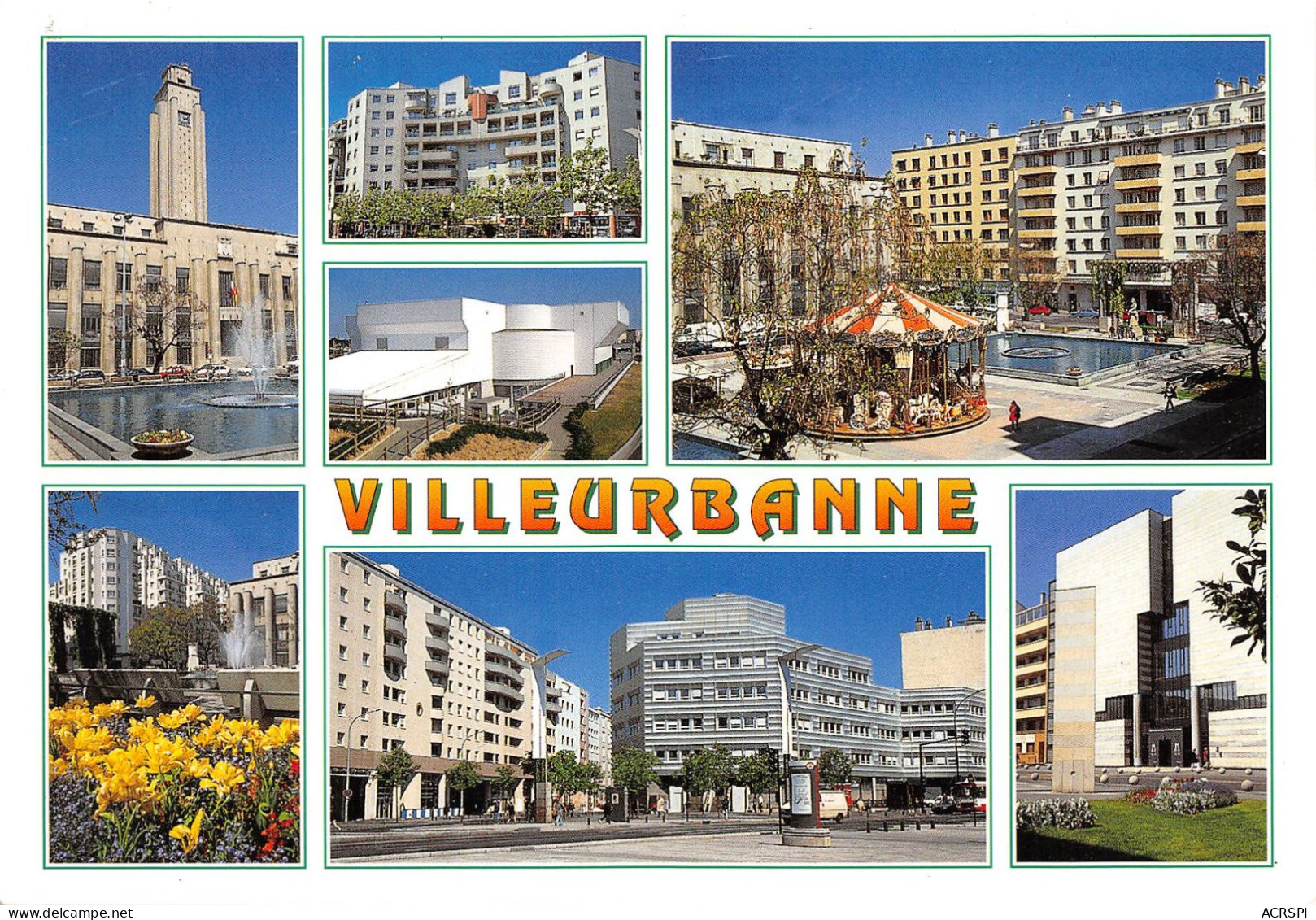 VILLEURBANNE Divers Vues  12 (scan Recto Verso)MF2750UND - Villeurbanne