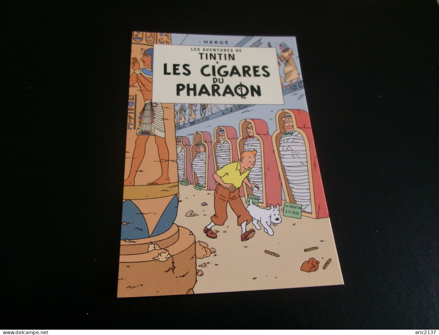 BELLE ILLUSTRATION.."LES AVENTURES DE TINTIN....LES CIGARES DU PHARAON"...par HERGE - Comics