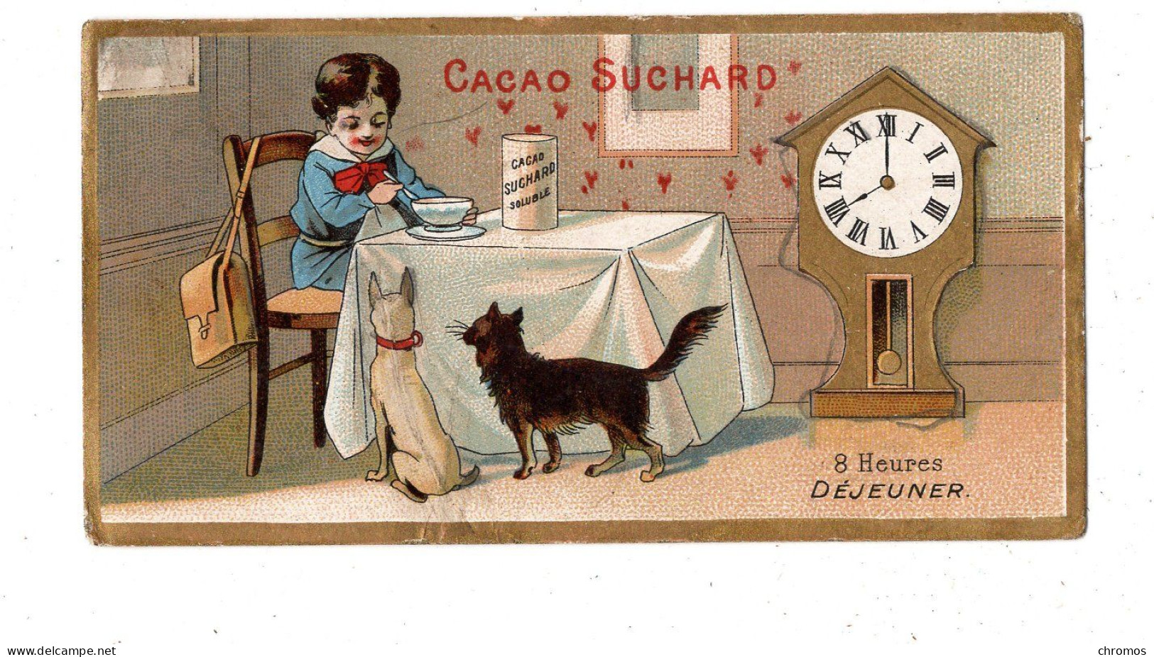 Chromo Chocolat Suchard, S 78 / B, Heures De La Journée - Suchard