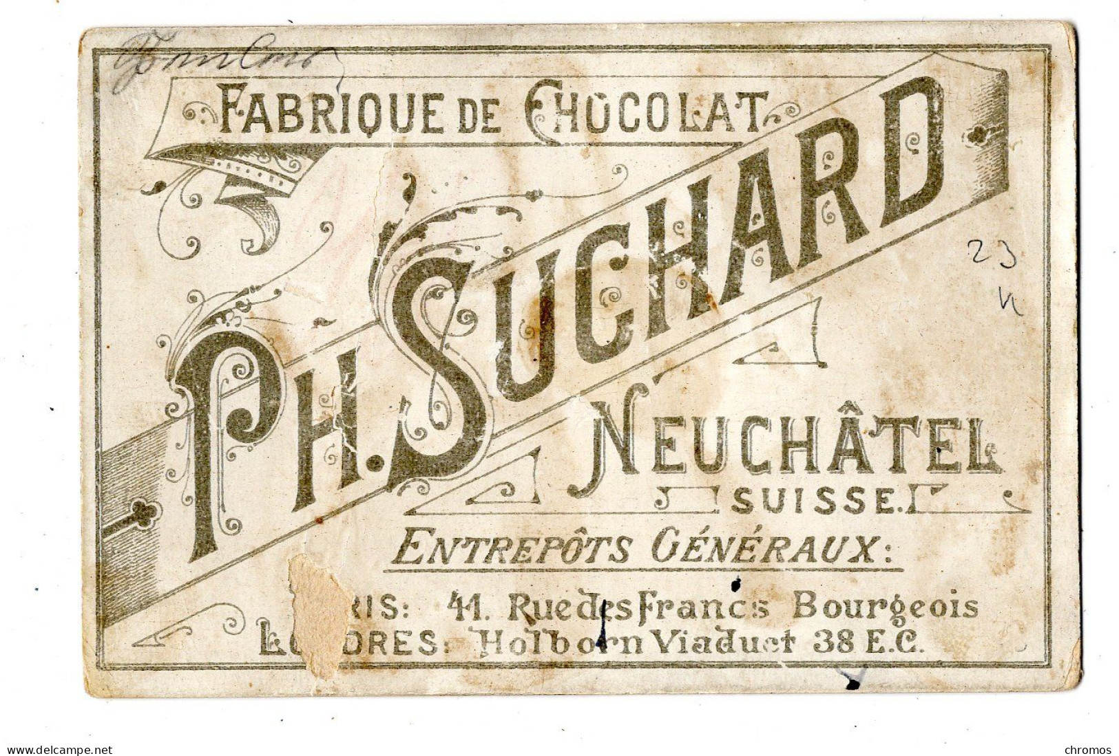 Chromo Chocolat Suchard, S 29 / H - Suchard