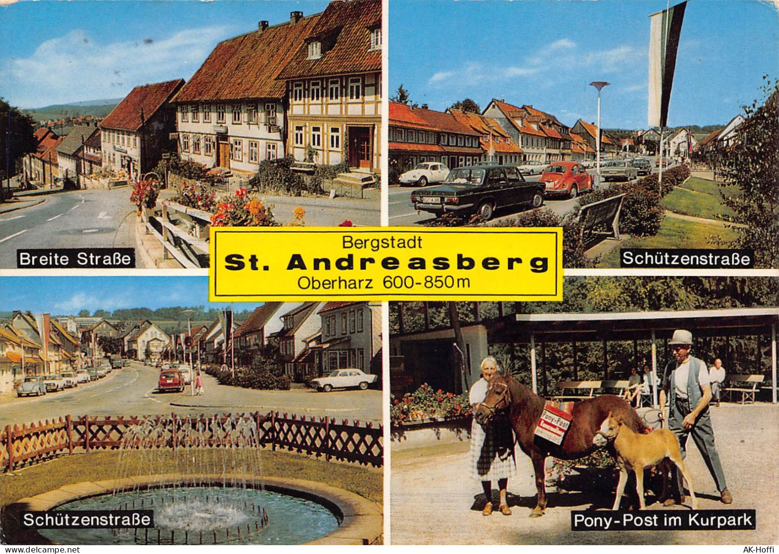 St. Andreasberg  / Oberharz - Breite Straße, Schützenstraße, Pony-Post Im Kurpark - St. Andreasberg