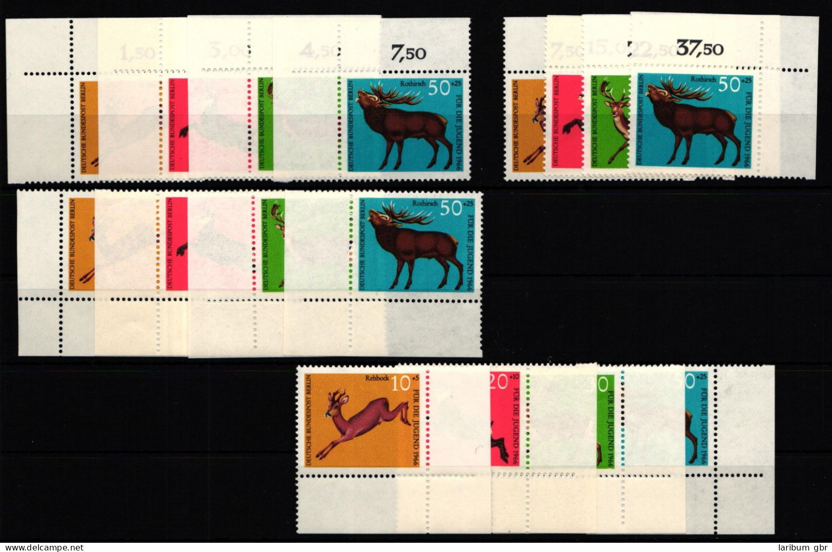 Berlin 291-294 Postfrisch Ecke 1-4, FN 0 Komplett #IZ382 - Autres & Non Classés