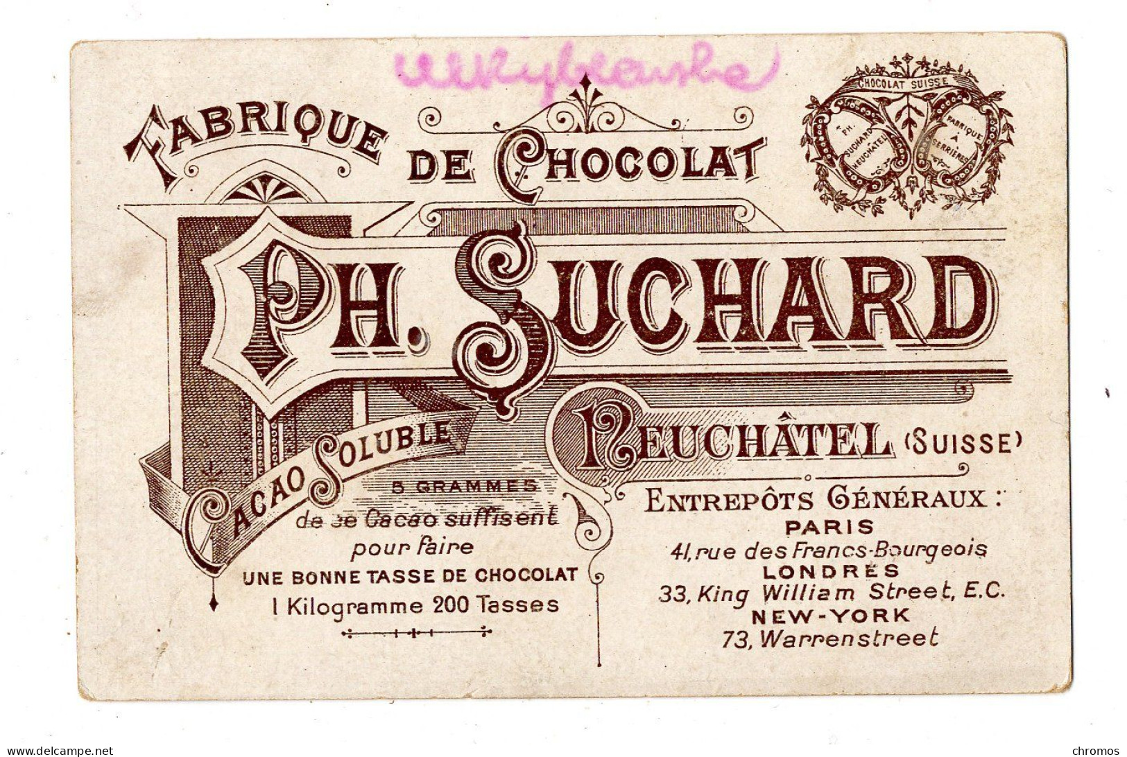 Chromo Chocolat Suchard, S 70 / 12, Zodiaque - Suchard