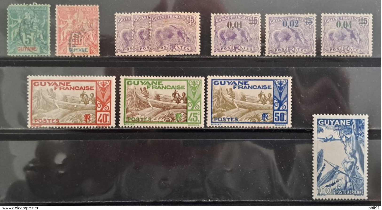 GUYANE FRANCAISE   Petit Ot De Timbres Neufs Et Oblitérés - Other & Unclassified