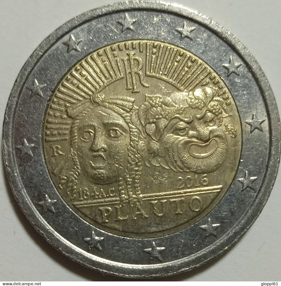 2016 Italia - Plauto 2 Euro (circolata) - Italy