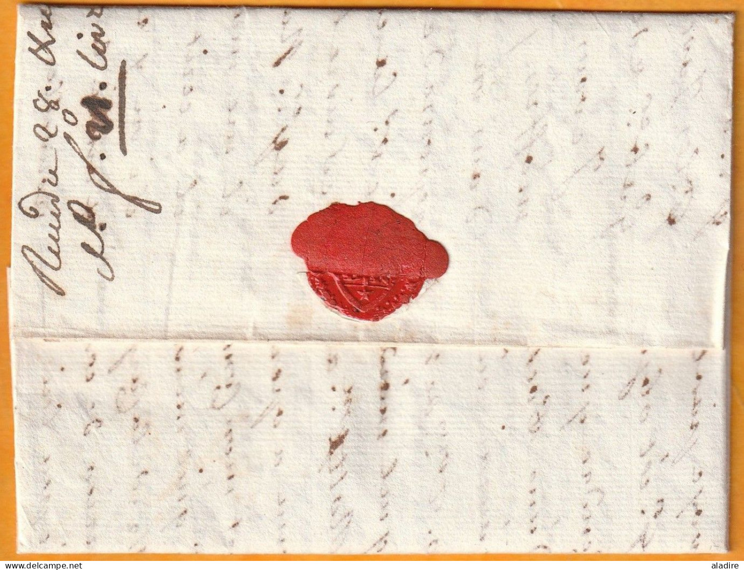 1763 - Marque Postale CHARENTE à Sec - 33 X 5 Mm - Sur Lettre Pliée Avec Corresp De 4 Pages Vers COGNAC - 1701-1800: Précurseurs XVIII