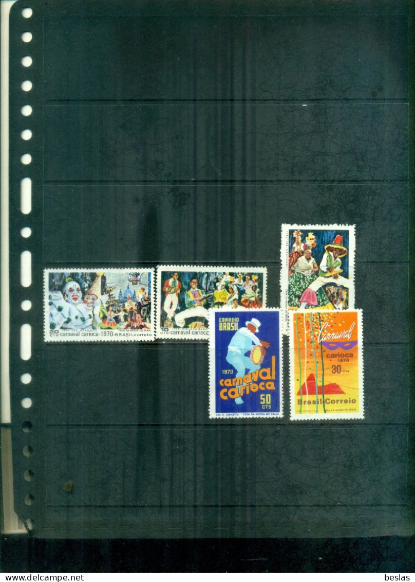 BRESIL  CARNAVAL DE RIO 5 VAL  NEUFS A PARTIR DE 2,50 EUROS - Unused Stamps