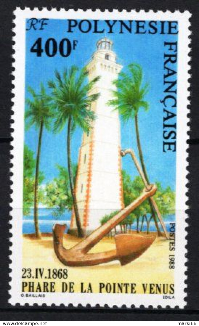 French Polynesia - 1988 - Point Venus Lighthouse - 120th Anniversary - Mint Stamp - Neufs