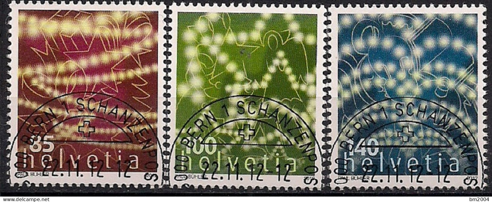 2012 Schweiz   Mi. 2271-3 FD-used   Weihnachten - Oblitérés