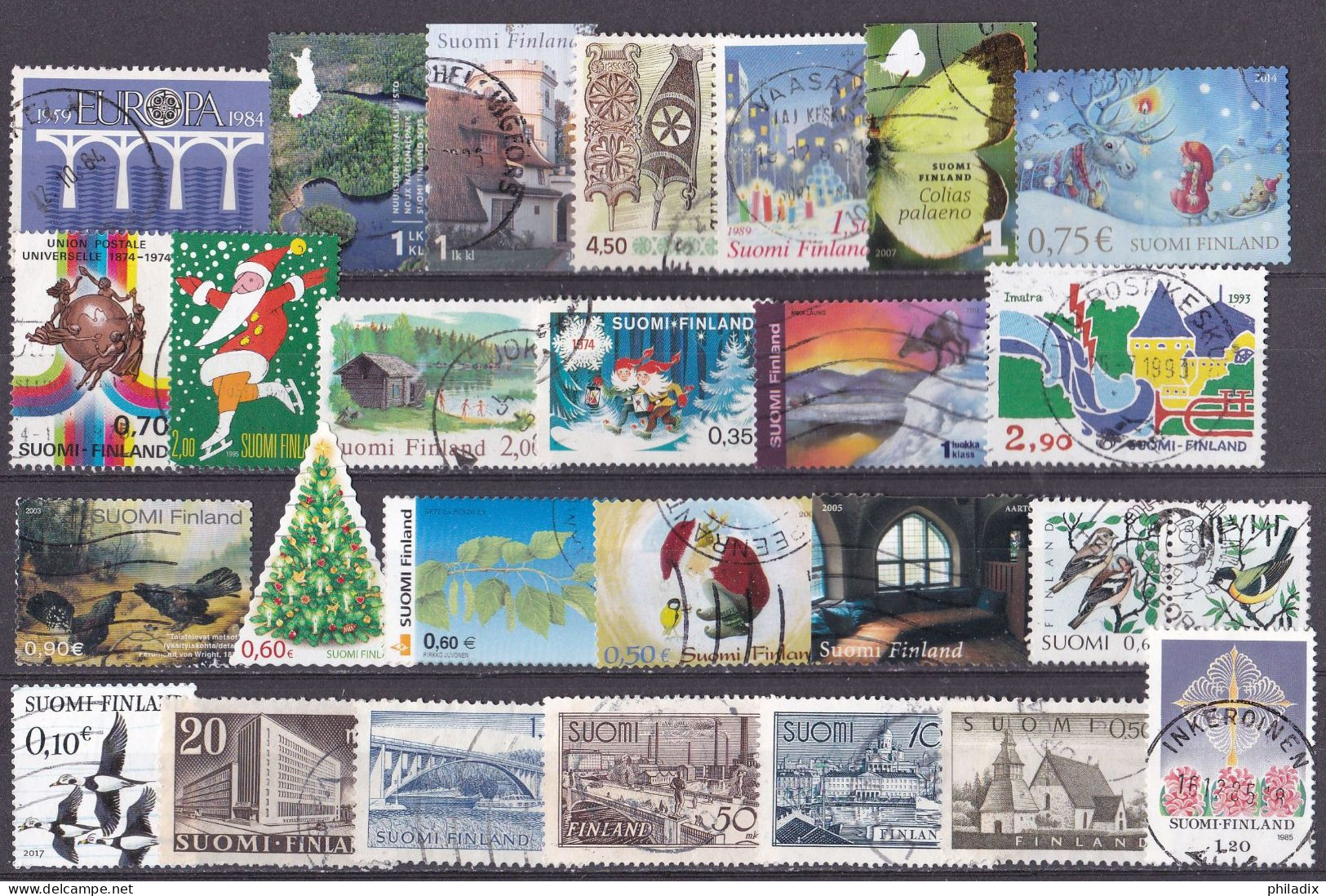 # Finnland Lot Von 64 Diversen Marken Various-Diverses Stamps O/used (R1-3/2) - Collezioni
